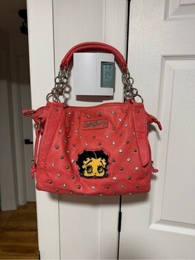 Betty Boop Pink Studded Bag